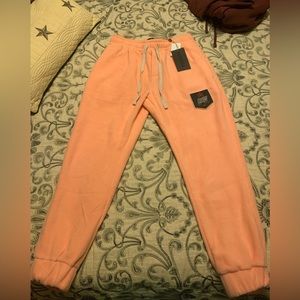RAWGEAR Teddy Fleece Pants Size Meduim Color Salmon